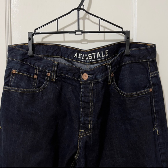 Aeropostale Dark Blue Straight Leg Jeans - Picture 6 of 6